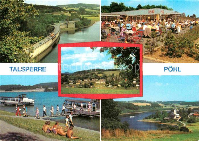 Poehl Vogtland Fliegeraufnahme Talsperre Anlegestelle