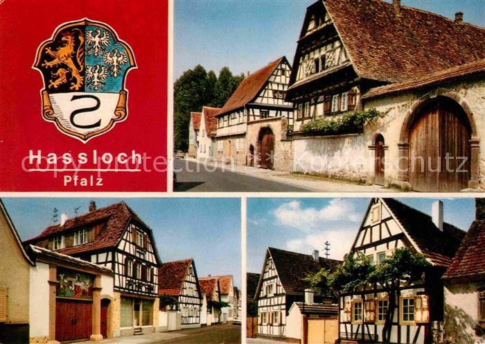 Hassloch Pfalz Fachwerkhaeuser in der Gillergasse