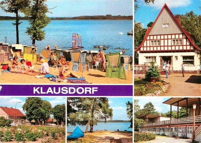 Klausdorf Mellensee Strand Jugendherberge Dorfaue Camping