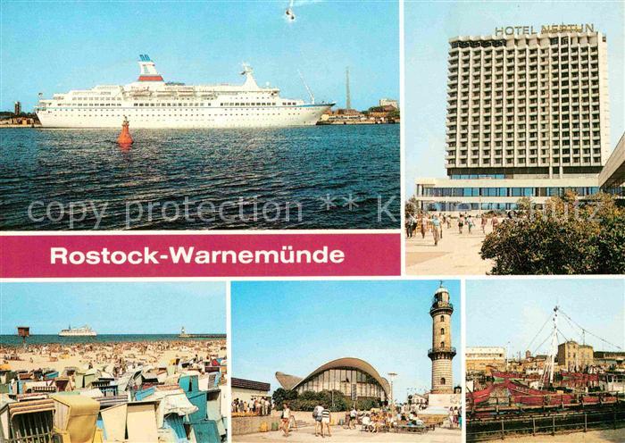Warnemuende Ostseebad MS Arkona Hotel Neptun Strand Leuchtturm Restaurant-Teepot