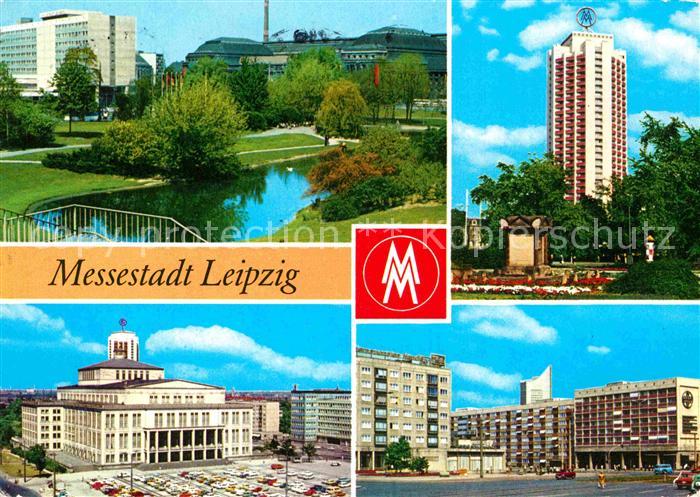 LEIPZIG Sachsen Schwanenteich Interhotel Stadt Leipzig Wintergartenstrasse Opern