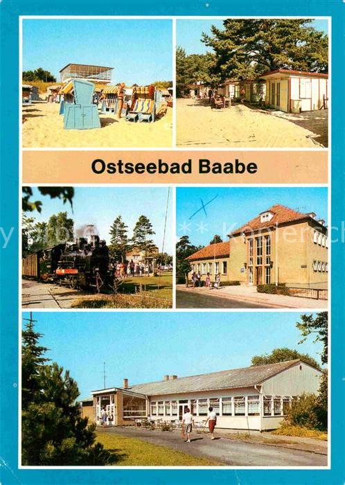 Baabe Ostseebad Ruegen Strand Camping Bungalows Kleinbahn