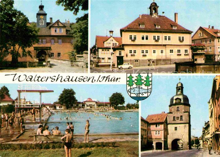 Waltershausen Gotha Schloss Tenneberg Rathaus Markt Schwimmbad Nikolaustor