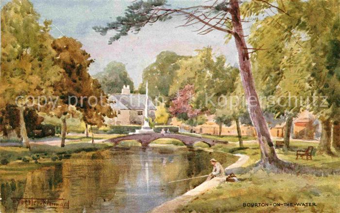 Bourton-on-the-Water Idyll am Fluss Kuenstlerkarte