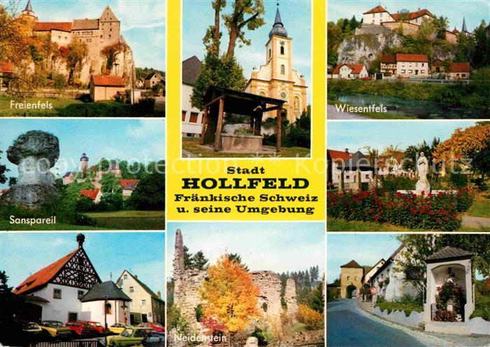 Hollfeld Freienfels Sanspareil Kirche Wiesenfels Park Neidstein Bildstock