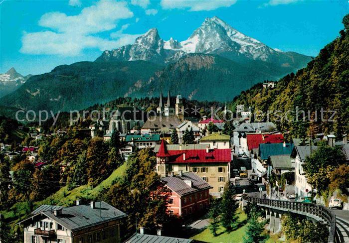 BERCHTESGADEN Bayern mit Watzmann und Schoenfeldspitze