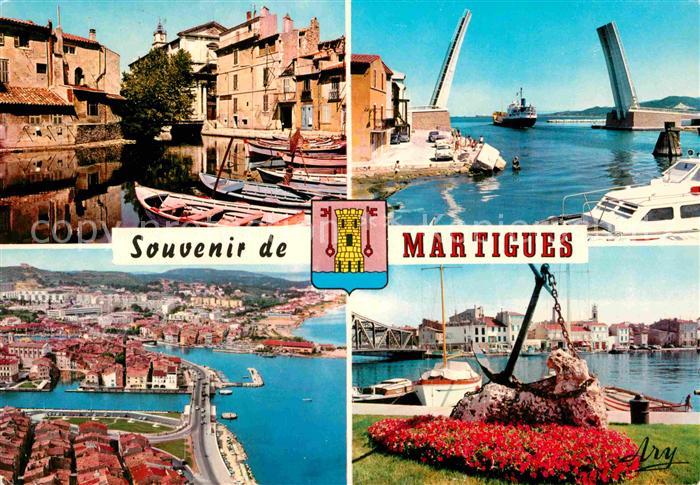 Martigues Coin des Peintes Pont Nouveau Vue generale Canal de Ferriere