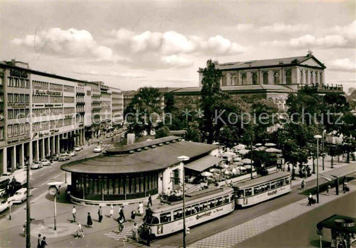 Strassenbahn Hannover Zentrum Cafe am Kroepcke