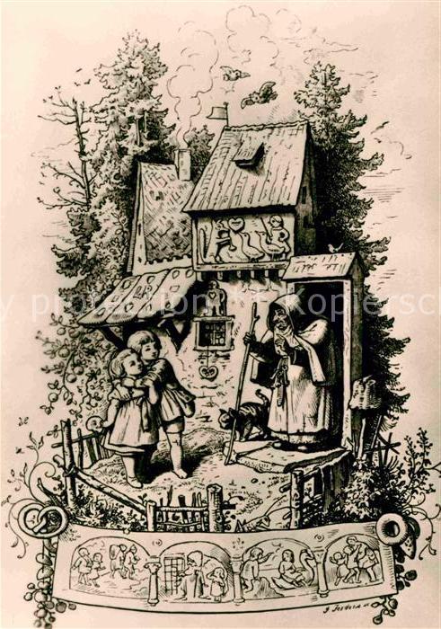 Richter Ludwig Holzschnitt Haensel und Gretel