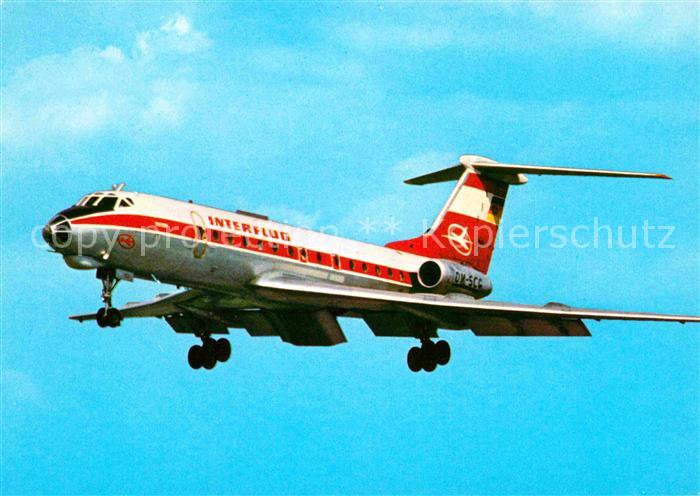 Flugzeuge Zivil Interflug TU-134