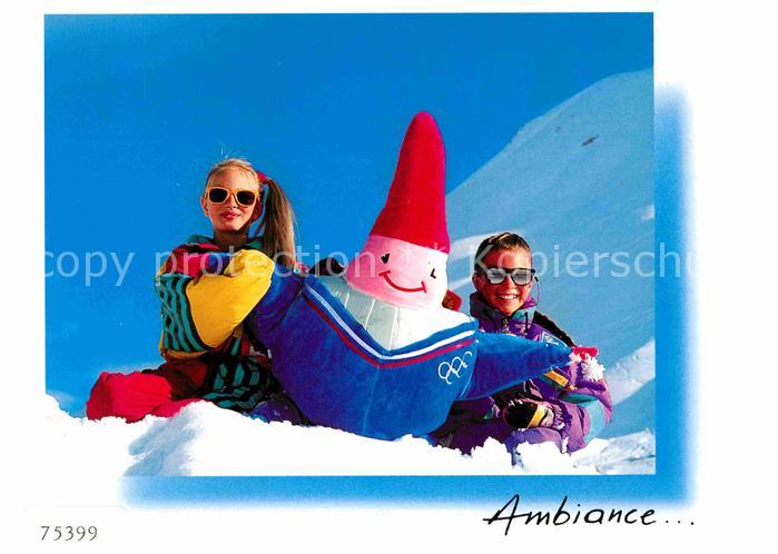 Kinder Child Enfants Olympiamaskottchen