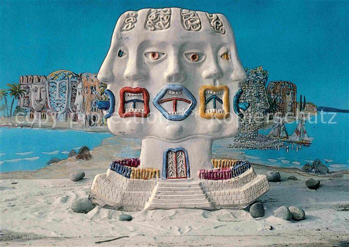 Skulpturen Beton Glas Kopfhauslagune Head-House Salomon Bruno Weber Dietikon