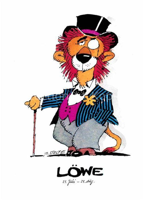 Sternzeichen Loewe Kuenstler R. Stolte