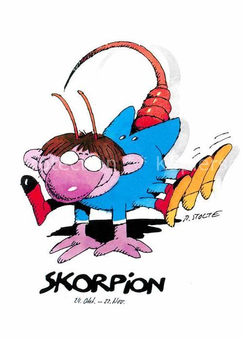 Sternzeichen Skorpion Kuenstler R. Stolte