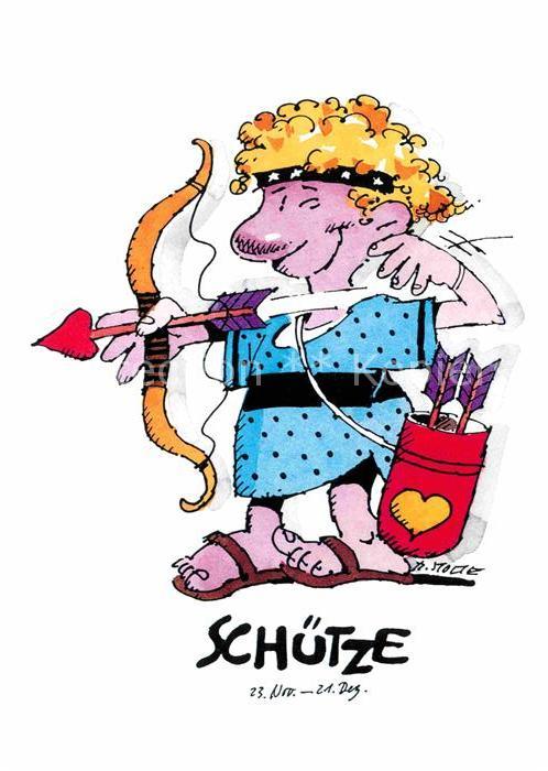 Sternzeichen Schuetze Kuenstler R. Stolte