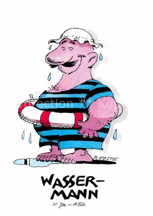 Sternzeichen Wassermann Künstler R. Stolte
