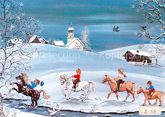 Pferde Pony Kinder Künstler Sihl Samedan