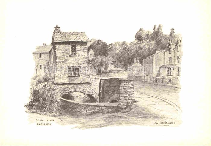 Kuenstlerkarte Colin Williamson Bridge House Ambleside