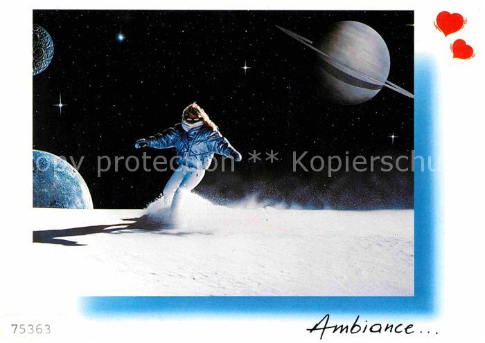 Wintersport Snowboarden Weltall