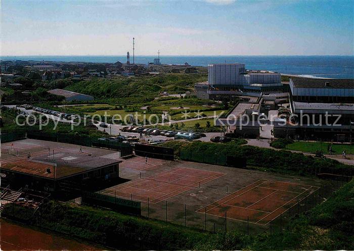 BORKUM Nordseebad Niedersachsen Tennisplaetze Wellenbad Kurhaus