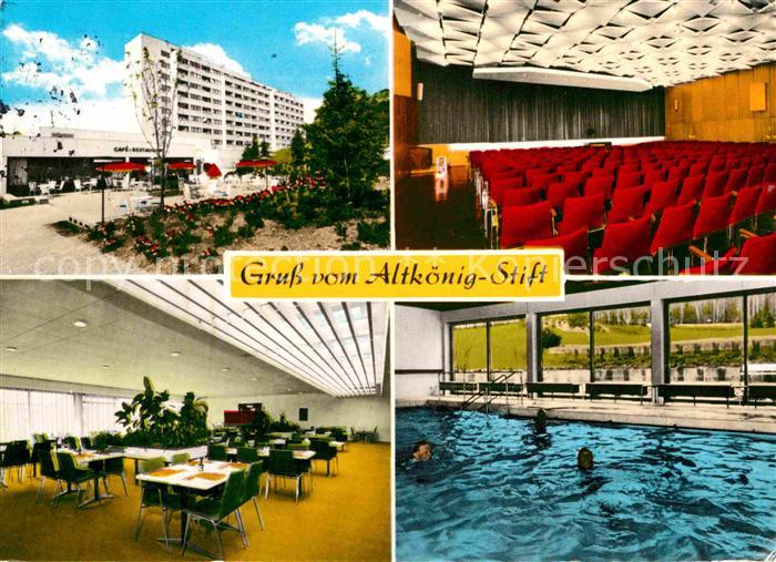 Kronberg Taunus Altkoenig Stift Speisesaal Hallenbad Aussenansicht
