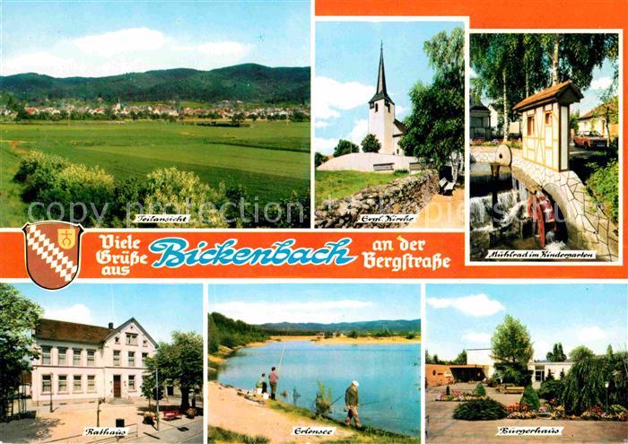 Birkenbach Teilansicht Evangelische Kirche Muehlenrad Buergerhaus Erlensee