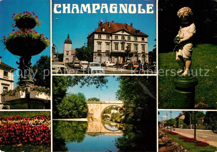 Champagnole Bruecke Park Rosengarten