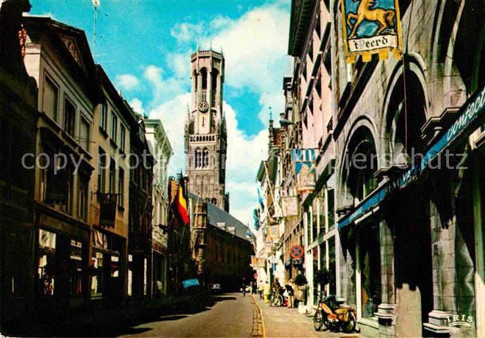 BRUGGE Bruges Belgie Wollestraat Belfort