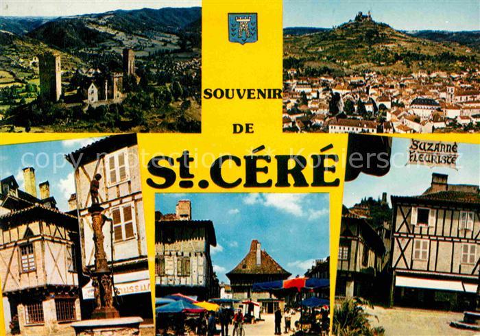Saint-Cere Teilansicht Burg Platz
