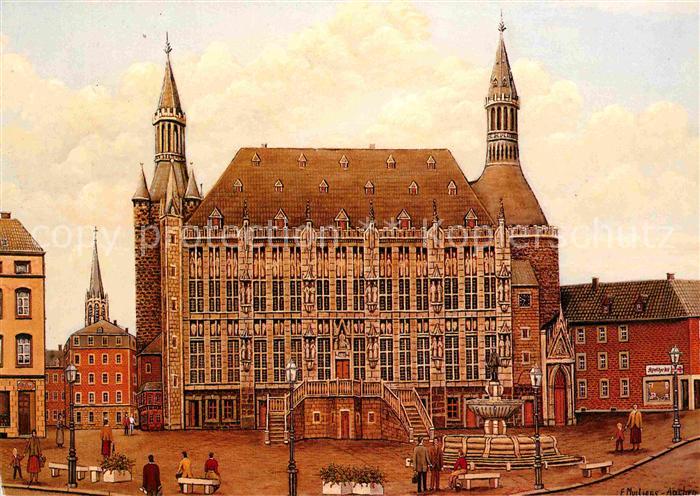 Bad Aachen Markt Rathaus