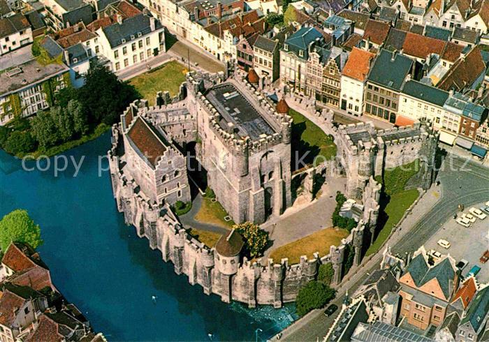 Gent Gand Flandre Fliegeraufnahme Chàteau