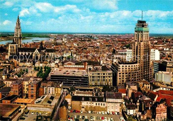 Antwerpen Anvers Kathedrale und Schelde