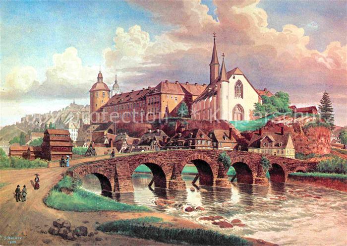 Siegen Westfalen Siegbruecke Unterem Schloss Martinikirche