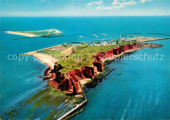 HELGOLAND Insel Schleswig-Holstein Fliegeraufnahme mit Badeduene