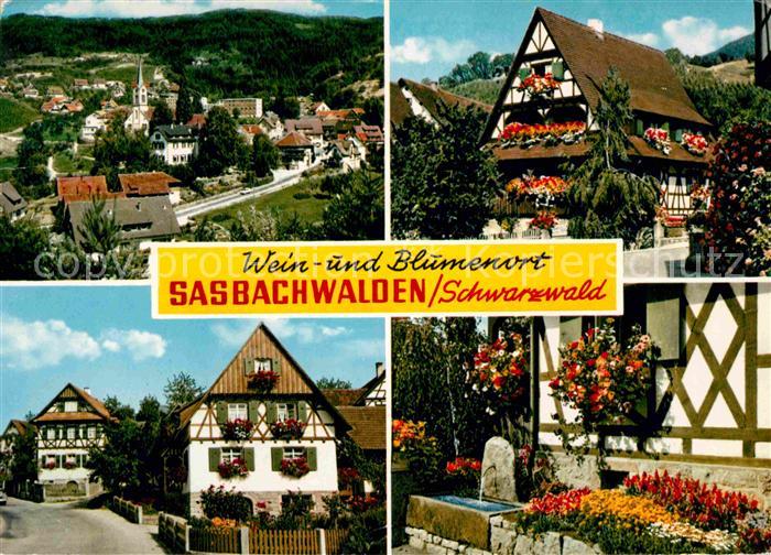 Sasbachwalden Teilansichten Wein und Blumenort
