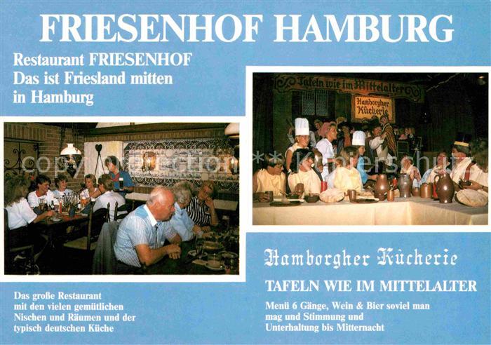 HAMBURG  CITY Restaurant Friesenhof Hamborgher Kuecherie