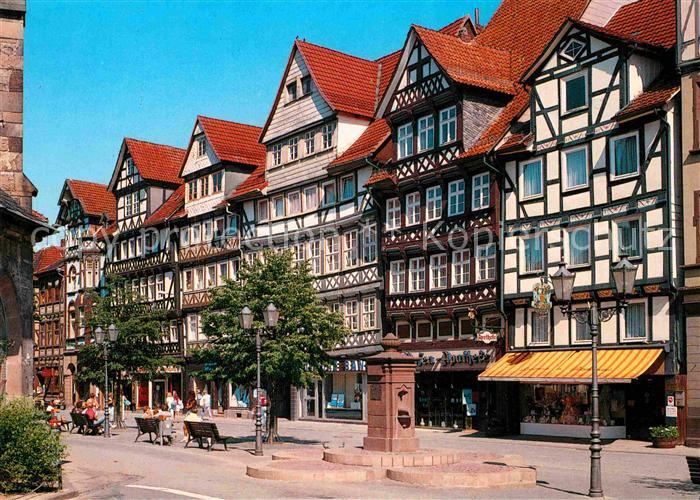 Hann. Muenden Lange Strasse Fachwerkhaeuser