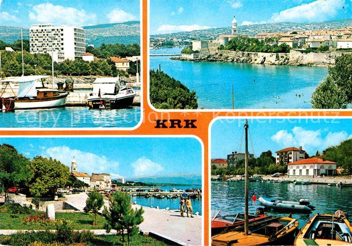 Krk Hafen Uferpromenade Kueste