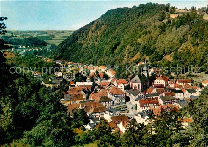 Bad Berneck Panorama Blick von der schoenen Aussicht