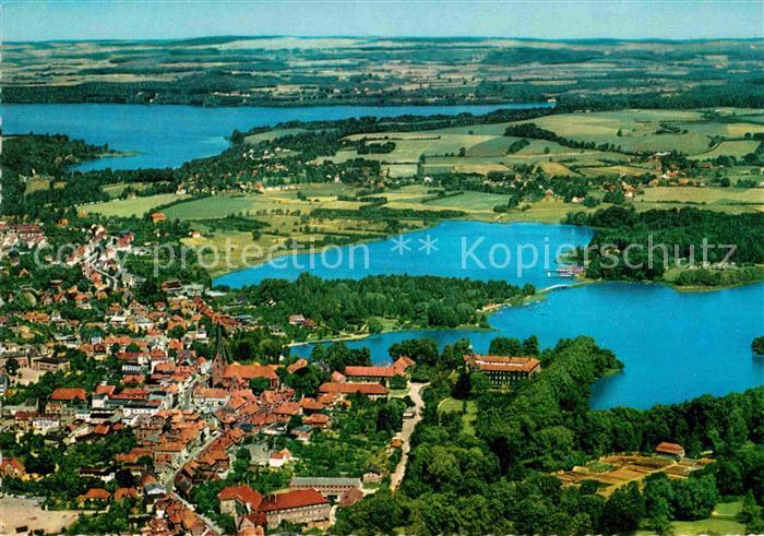 Eutin Schleswig-Holstein Seenplatte Holsteinische Schweiz Fliegeraufnahme