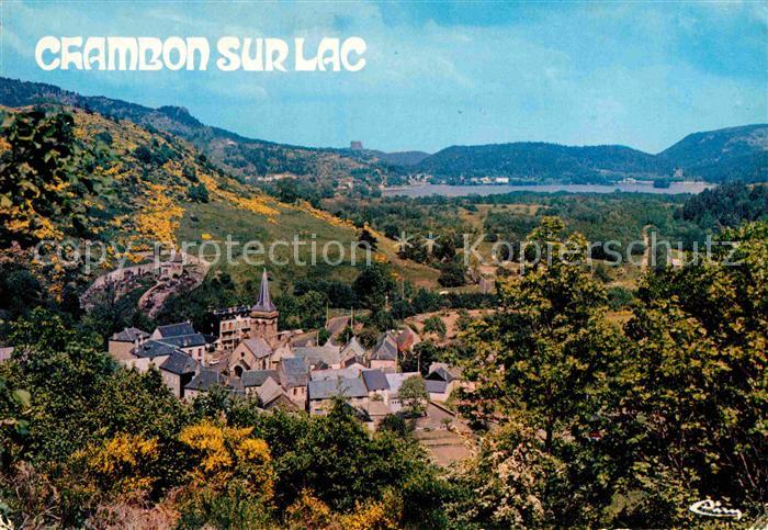 Chambon-sur-Lac Vue generale et Lac Chambon