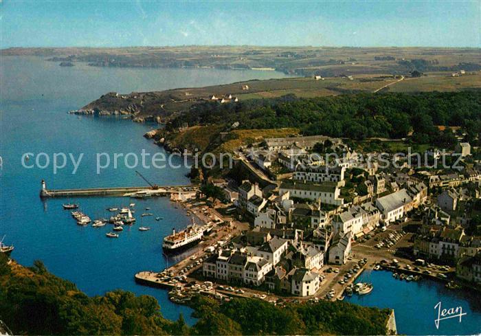 Le Palais Le Port Belle Isle en Mer vue aerienne