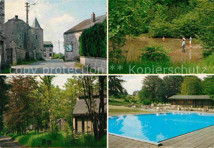 Izier Liege Bungalowpark Le Boulac Swimming Pool Ortspartie Waldsee