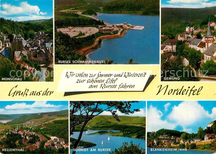 Monschau Montjoie NRW und Umgebung Naturpark Nordeifel Rursee