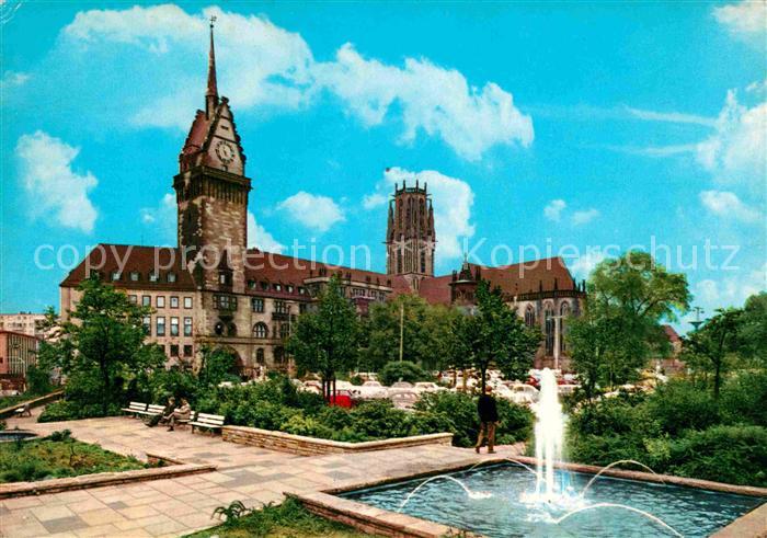 Duisburg Ruhr Rathaus Fontaene