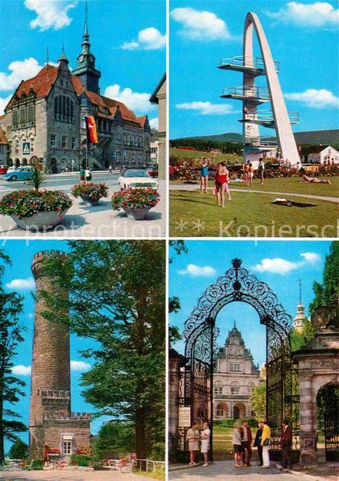 Bueckeburg Rathaus Bergbad Idaturm Palais