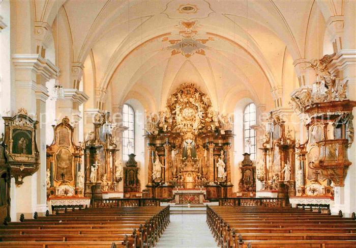 FULDA Hessen Franziskanerkloster Frauenberg Barock Innenansicht