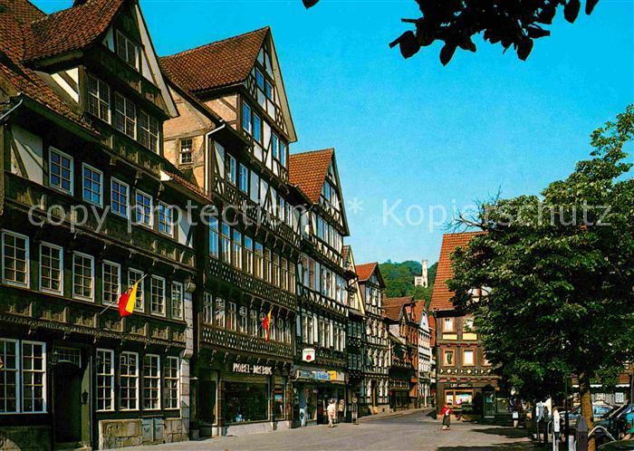 Hann. Muenden Fachwerkhaeuser am Kirchplatz Renaissancefachwerk um 1580