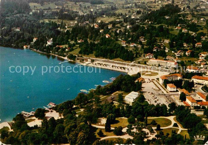 Gerardmer Vosges Les rives du lac vue aerienne