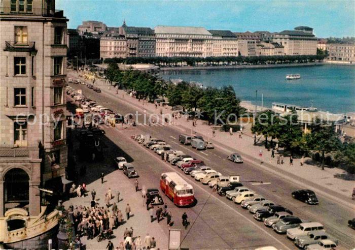 HAMBURG  CITY Jungfernstieg und Binnenalster